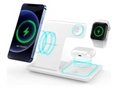 3-in-1 Wireless Charger (Foldable) White 